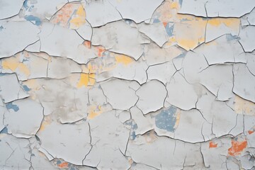 Wall Mural - gray cracked paint texture on concrete