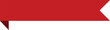 © Rabia - Red banner ribbon strip with bend flat design, Stamp, Banner, Label, Button . Vector Stock , ribbon tape decoration, shape red banner, isolated on transparent background, Use for web site, brochure.