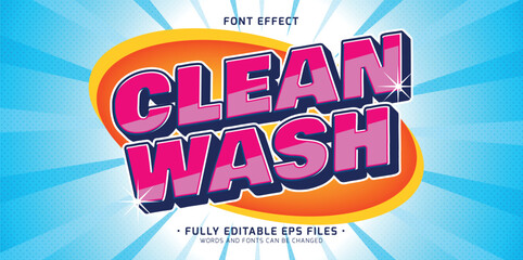 Canvas Print - clean and clear car wash style font effect