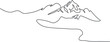 © Shohida - Mountain Line Drawing Images  Vectors