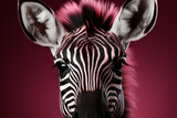 Fototapeta Dziecięca - cute 3d zebra character, cartoon