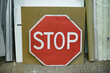 stop sign on the wall