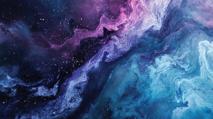 Creative abstract marble background with a mix of dark blue and purple
