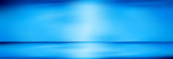 Wall Mural - Light blue gradient abstract background. Empty room for display product
