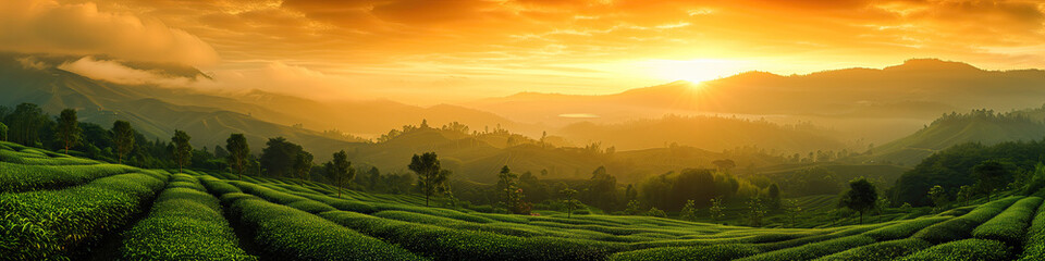 Wall Mural - tea plantation