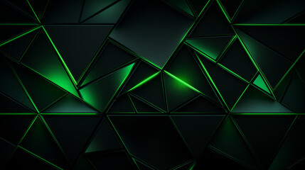 Wall Mural - Freely arranged geometric green abstract background.