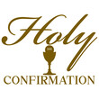 Holy confirmation chalice gold laser cut christian ihs text sign design 