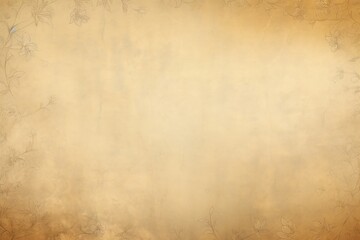 Wall Mural - Gold soft pastel background parchment with a thin barely noticeable floral ornament background