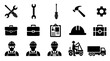 set of tools icons