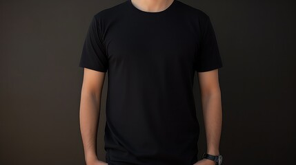 Poster - Black t-shirt mockup