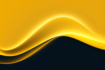 Abstract Yellow Background. colorful wavy design wallpaper. creative graphic 2 d illustration. trendy fluid cover with dynamic shapes flow.