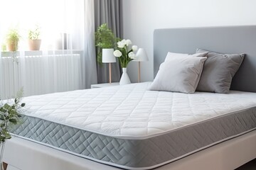 Sticker - Orthopedic mattress on room bed.