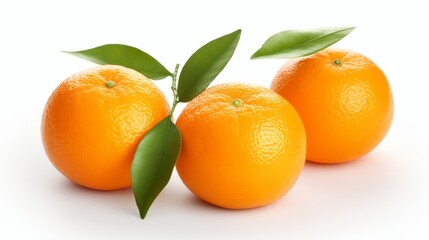 Wall Mural - Orange fruit isolated on a white background. isolated on white background,