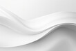White abstract background with smooth wavy lines. Generative Ai