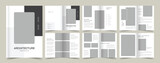 Fototapeta  - Architecture and Interior Portfolio Design, Architecture Portfolio Design, Portfolio Template