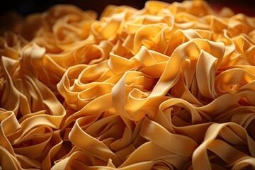 Wall Mural - Italian Pasta for Cooking. Lagman. Photo for a culinary blog or recipe book