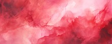 Ruby Abstract Watercolor Background 