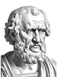 Seneca portrait, generative AI	