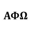 Alpha Phi omega greek letters, ΑΦΩ letters