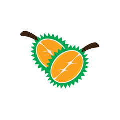 Wall Mural - Durian logo icon, vector illustration design