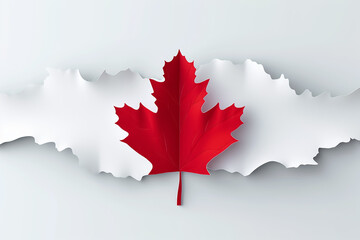 maple leaf paper illustration