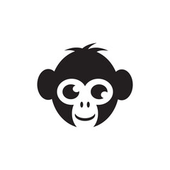 Canvas Print - monkey logo vector icon simple illustration design