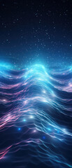 Wall Mural - stunning nebula background in shades of blue and purple, capturing the beauty of the cosmos and star