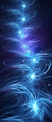 Wall Mural - stunning nebula background in shades of blue and purple, capturing the beauty of the cosmos and star