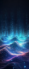 Wall Mural - stunning nebula background in shades of blue and purple, capturing the beauty of the cosmos and star
