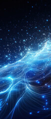Wall Mural - stunning nebula background in shades of blue and purple, capturing the beauty of the cosmos and star