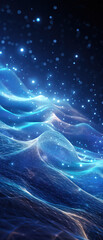 Wall Mural - stunning nebula background in shades of blue and purple, capturing the beauty of the cosmos and star