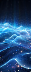 Wall Mural - stunning nebula background in shades of blue and purple, capturing the beauty of the cosmos and star