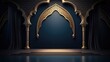 © Thanaphon - Illustration of Ramadan Kareem background with mosque Islamic style arches and Arabic patterns.