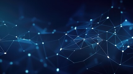 Abstract polygonal space low poly dark background with connecting dots and lines.