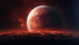 Fototapeta Kosmos - Alien planet background