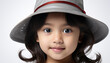 Cute child smiling, portrait of cheerful happiness generated by AI