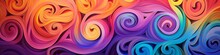An HD Image Of A Dynamic, Abstract Pattern With Swirls And Whirlpools In A Spectrum Of Bright, Bold Colors