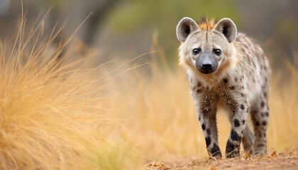 Sticker - Majestic cheetah in the African wilderness, staring alertly generated by AI