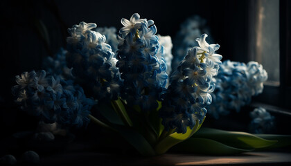 Canvas Print - Nature gift: a fresh, colorful bouquet of underwater tulips generated by AI