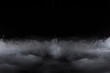 Abstract fog or low fog rolling with billows on black background  3d render