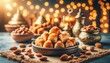 Traditional Middle Eastern Sweets, Ramadan Delights Concept
