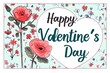 Valentine's Day postcard, holiday postcard, February 14th