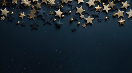 Wall Mural - stars on blue background