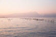 a place for placing fishing nets on Lake Garda,