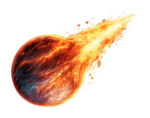 Wall Mural - Meteor Isolated on Transparent Background
