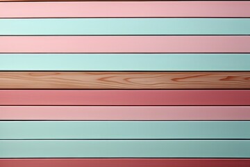 Poster - wooden wall adorned with a variety of vivid colors, creating a visually captivating mosaic pattern