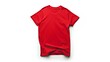 T-shirt template with designated areas for text elements, isolated on white background. generative AI