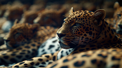 Poster - leopard in zoo