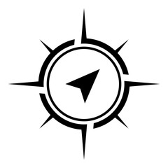 abstract vector logo design template modern simple logo icon compass
