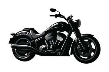 Wall Mural - motorcycle icon design vector silhouette